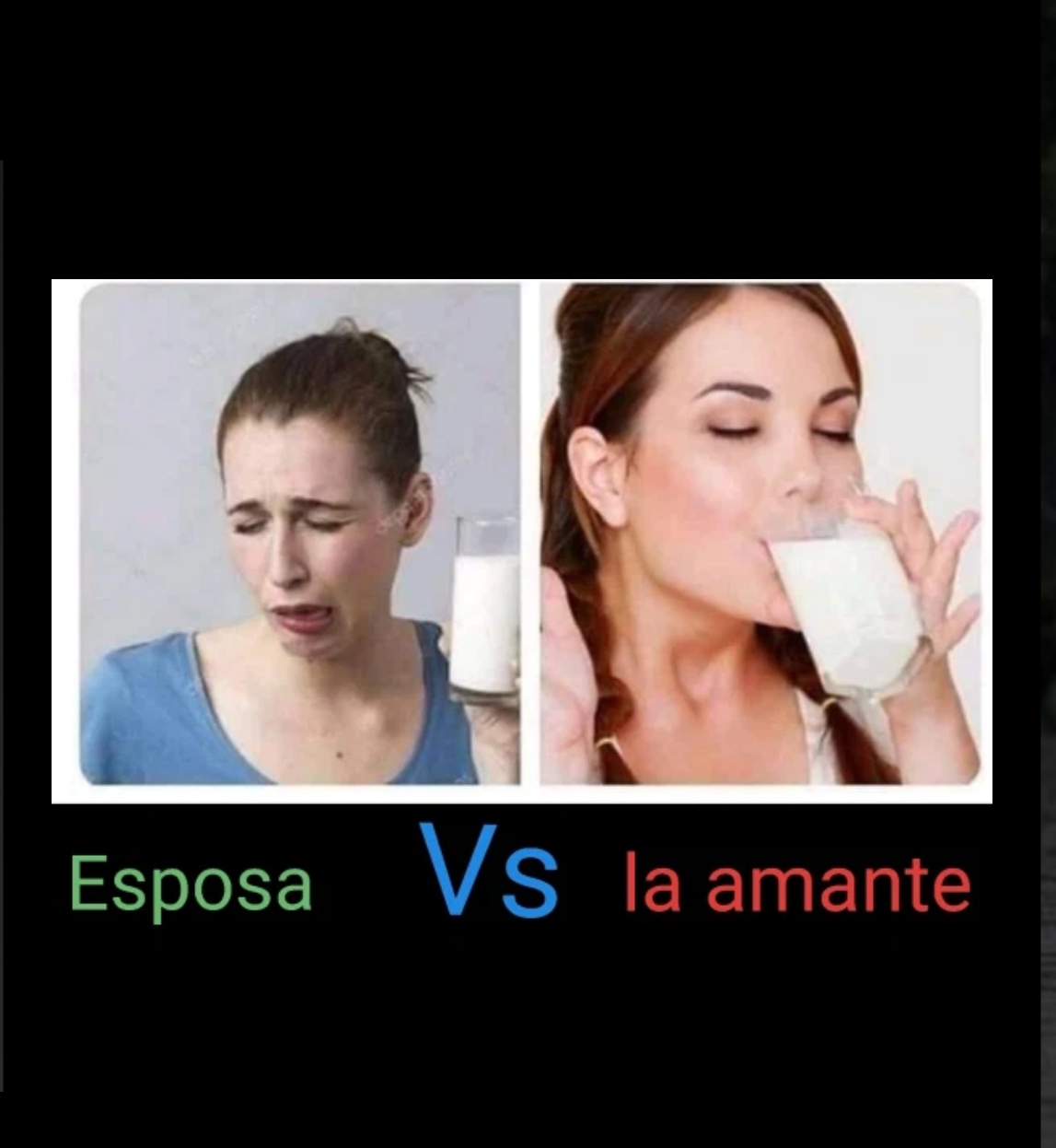 La esposa Vs la amante
